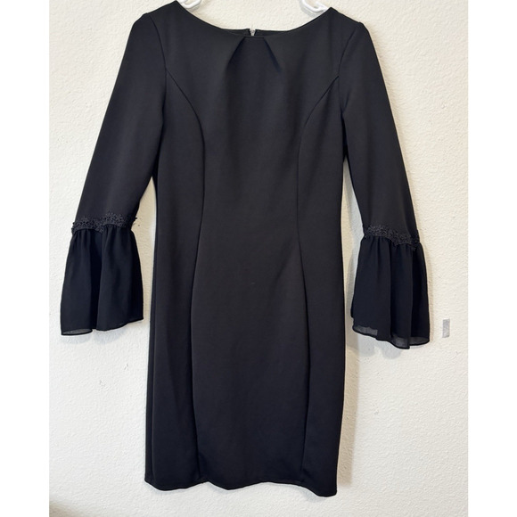 Paper Dolls London Dress‎ US 6 Bell Sleeve Black Cocktail Formal Wear - Picture 1 of 6